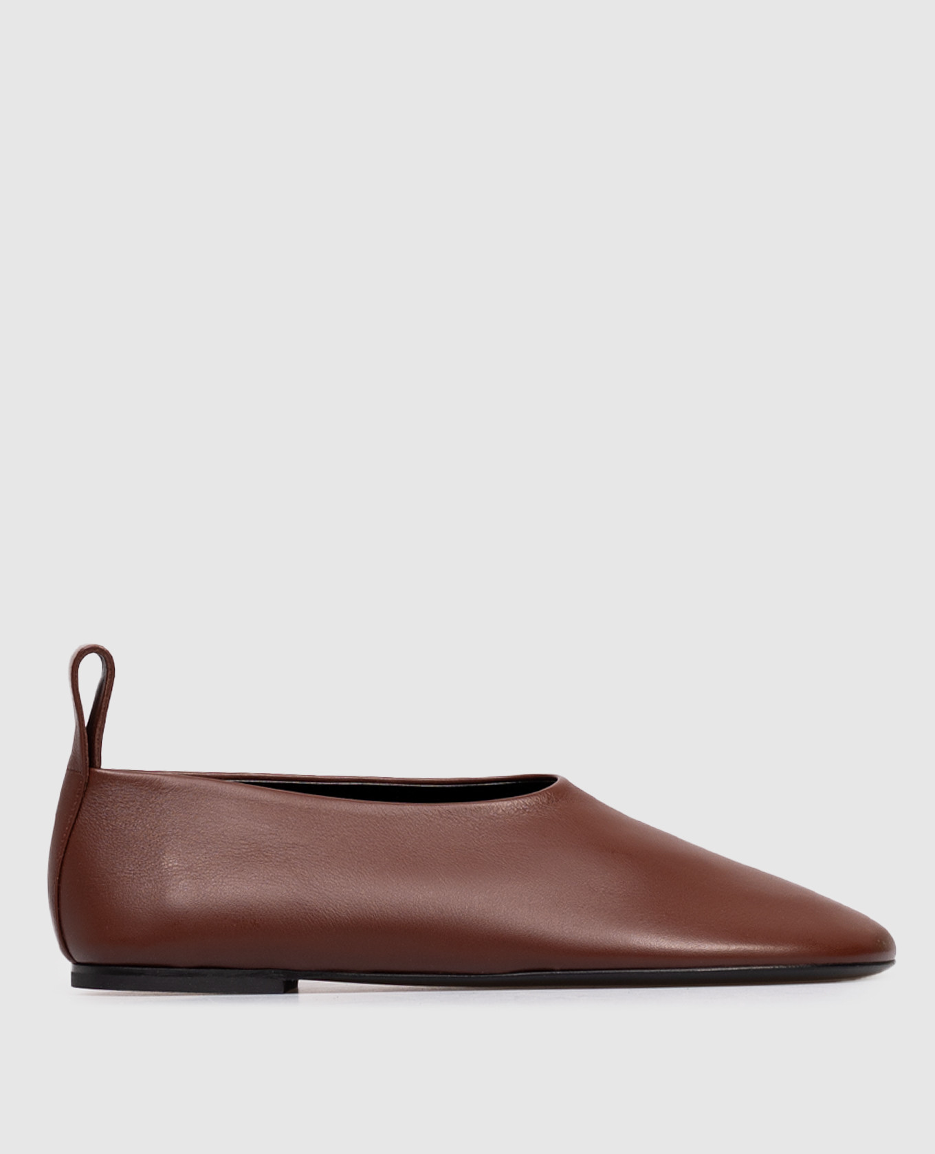 

Коричневые кожаные балетки FONTANA, Коричневый, Балетки