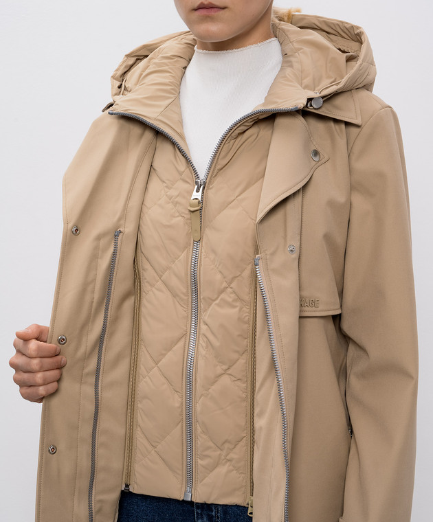 Mackage Бежевый пуховый тренч SIOBHAN SIOBHAN изображение 5