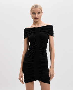 Alexander Wang Чорна сукня міні з драпіруванням 1KC1256030