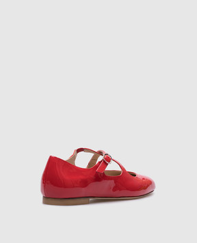 Stuart Weitzman Червоні шкіряні лаковані балетки CLEM SK070