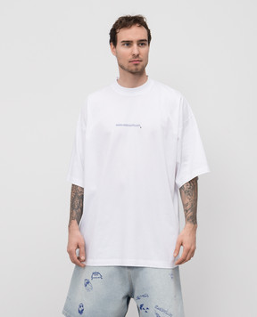 Vetements Біла футболка з логотипом UA66TR735W