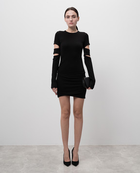 Helmut Lang Чорна сукня-трансформер Slashe O09HW604
