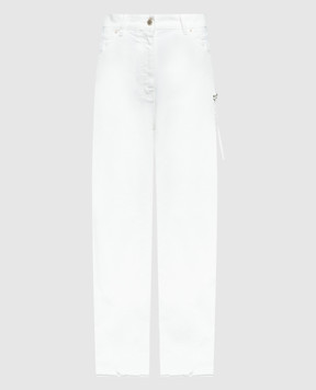 DARKPARK Белые джинсы Lisa Carpenter с кристаллами WTR58DWB01W008