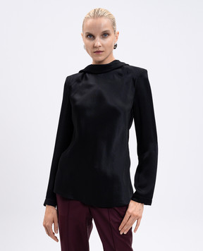 Materiel Черная блуза с открытой спиной PF25MA475BLBK