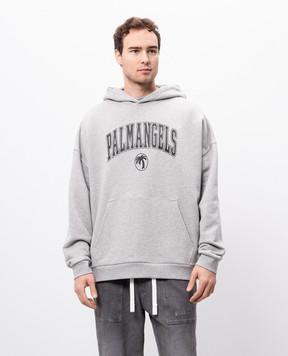 Palm Angels Серые худи с принтом логотипа PMBB155S25FLE001m