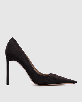 Tom Ford Сірі замшеві туфлі EVA W3716LGO038N