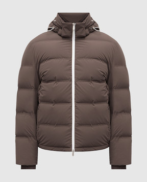 Brunello Cucinelli Коричнева пухова куртка MM4911836