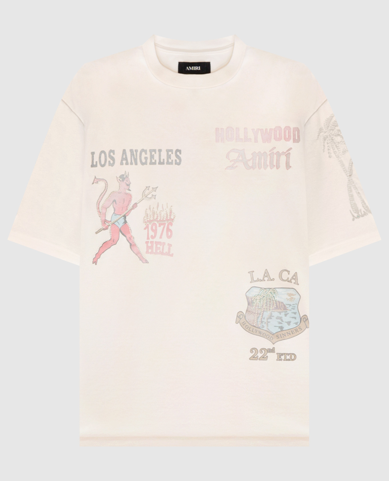 

Бежевая футболка Sinners с эффектом потертости, Бежевый, Футболки