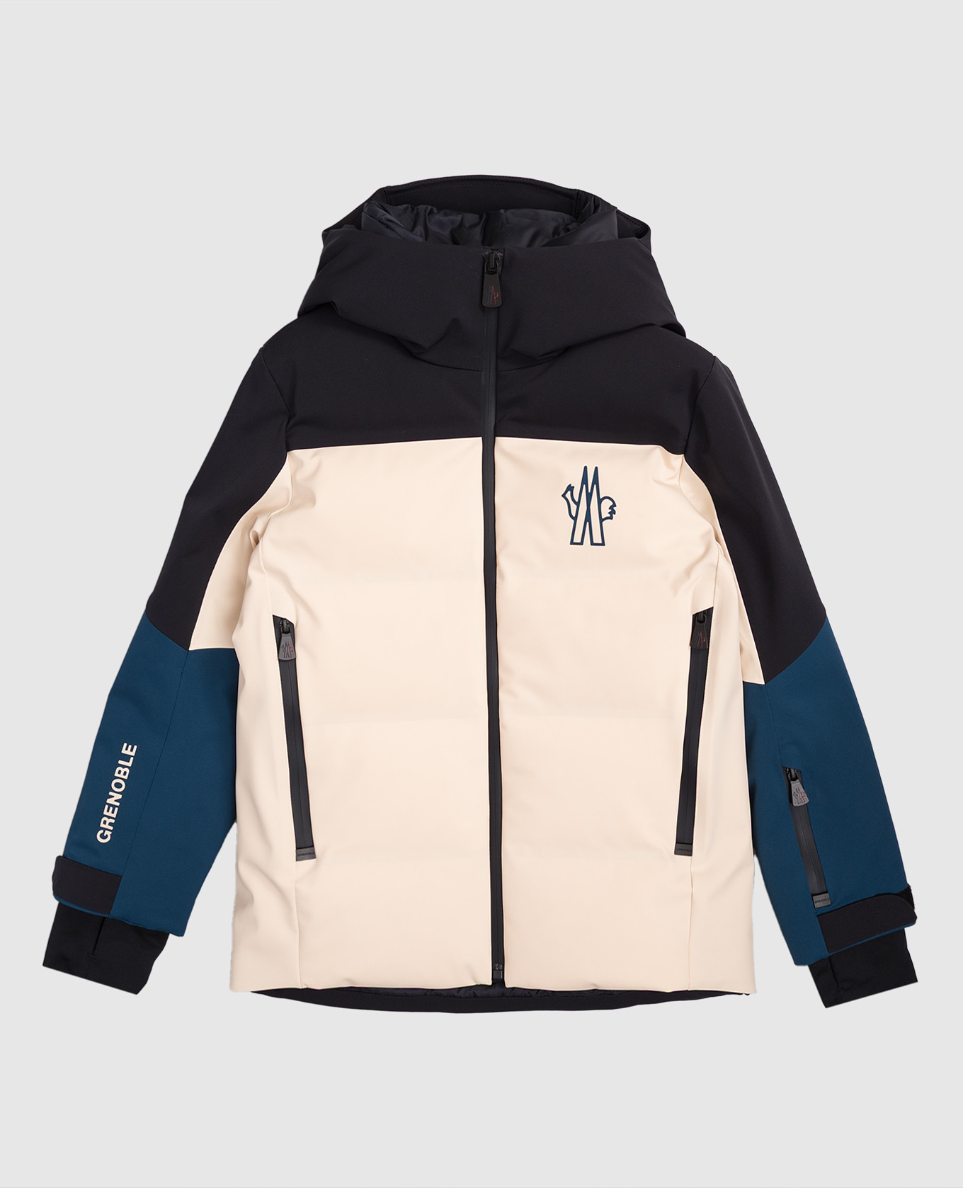 

Детская бежевая пуховая горнолыжная куртка New Montmiral, Бежевый, Куртки