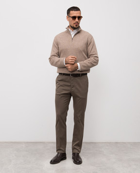 Peserico Штани кольору хакі R54699L107960