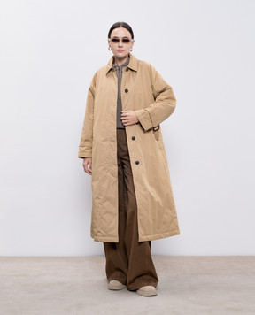 Max Mara Weekend Бежевый двухсторонний плащ TRAFOI TRAFOI