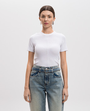 PROENZA SCHOULER Білий топ Sky в рубчик R2427153KY283