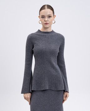 Twinset Сірий джемпер з вовни і кашеміру 252TP3571