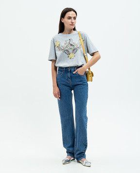 Etro Синие джинсы с логотип патч WRNB0002AD239