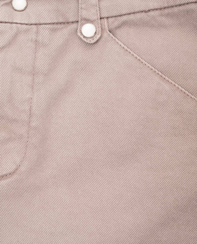 Brunello Cucinelli Дитячі джинсові шорти кольору хакі B277PP908C
