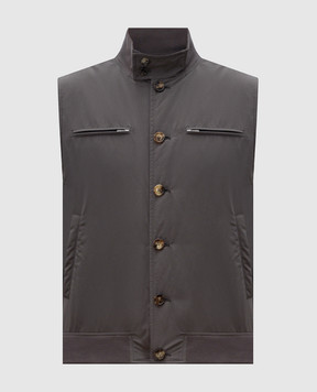 Brunello Cucinelli Коричневый жилет MD4796522