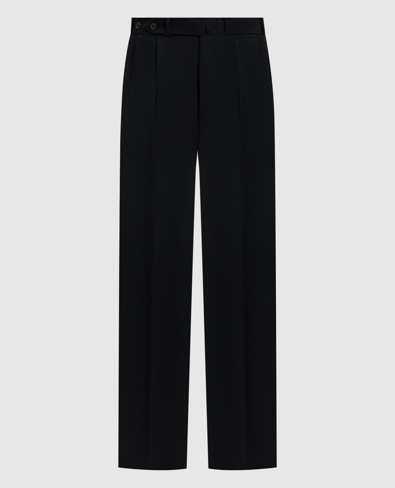 

Черные брюки с шерстью, Черный, Зауженные брюки