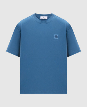 Stone Island Блакитна футболка з нашивкою логотипа K2S152100025S0115