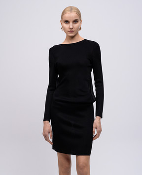 Tom Ford Чорна сукня міні з відкритою спиною ACK574YAX808