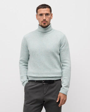 Wool&Co Блакитний светр з вовною WO8061