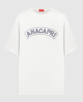 ISAIA Серая футболка с вышивкой MFA033J0185