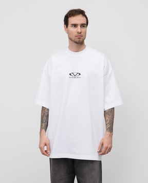 Vetements Біла футболка з принтом логотипа UA66TR605W