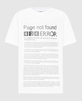 Vetements Біла футболка з принтом Error UE64TR210Ww