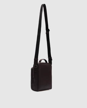 Bally Коричневая кожаная сумка Mythos с логотипом MAC03ZEC001