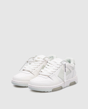 Off-White Белые кожаные кроссовки Out Of Office с логотипом OWIA259F24LEA002