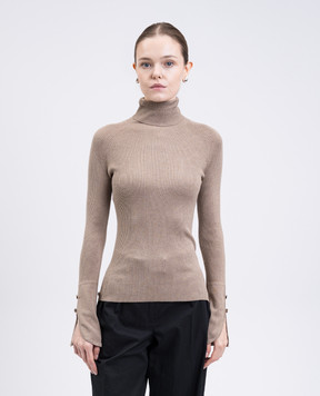 PROENZA SCHOULER Бежевий гольф Belle з шовку та кашеміру R2537348KS052