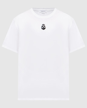Alexander McQueen Белая футболка с логотипом логотип 828428QTADR