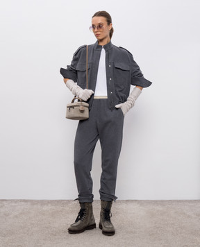 Brunello Cucinelli Біла футболка з логотипом M0T81VD110