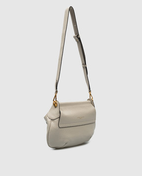 Gianni Chiarini Бежевая кожаная сумка Pilar с логотипом BS10710TKL
