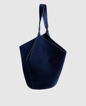 Khaite Синя замшева сумка Lotus HAITEBAG