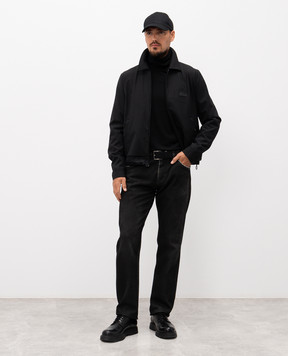Dolce&Gabbana Чорні джинси з логотипом GP02XDG8NT3