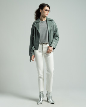 Alexander Wang Білі джинси з патчем логотипа 4DC1244239