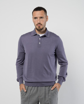 Brunello Cucinelli Фиолетовый джемпер из шерсти и кашемира M2400295