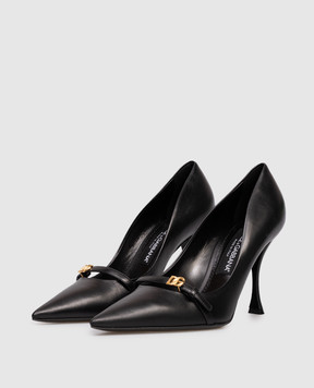 Dolce&Gabbana Черные кожаные туфли с логотипом CD1974A5738