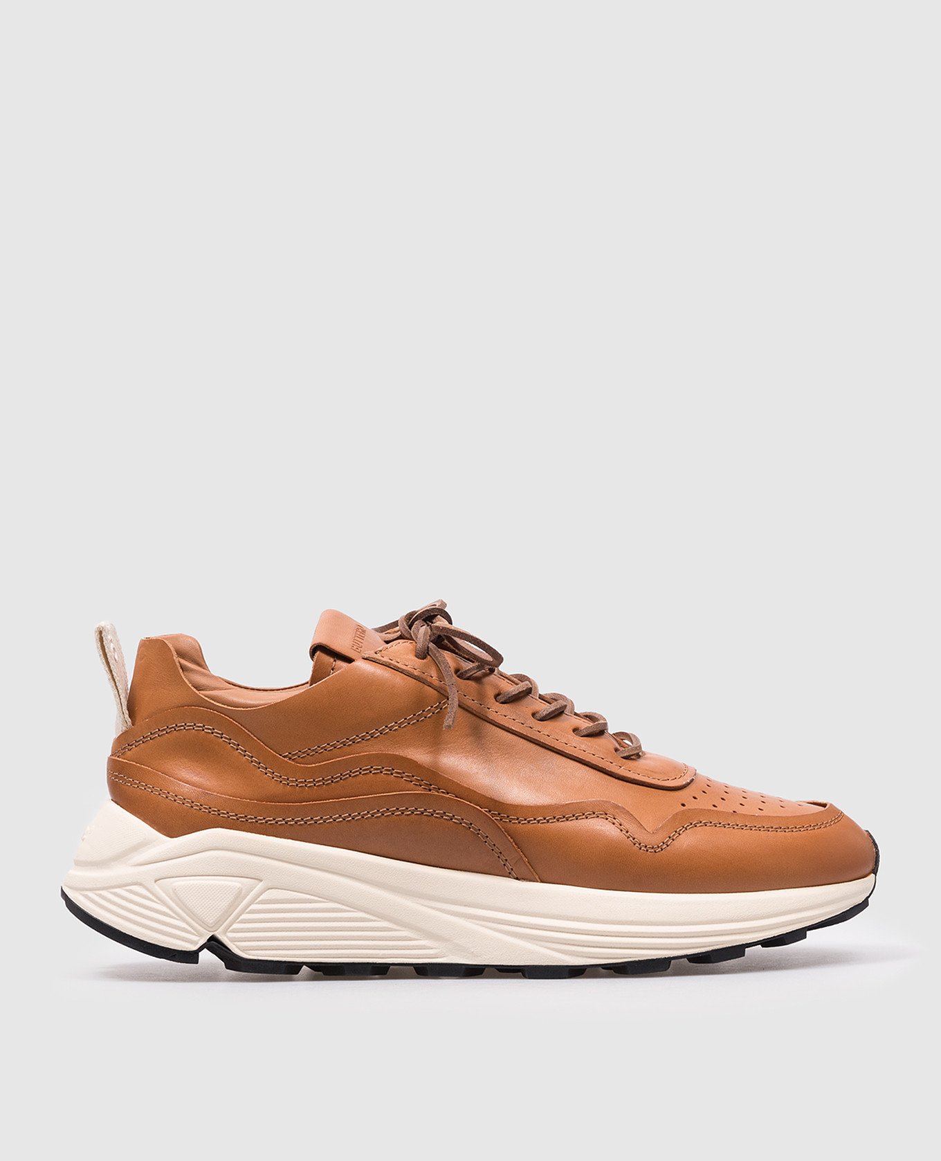 Vinci brown leather sneakers