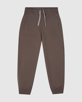Brunello Cucinelli Детские коричневые джогеры BW863E349C