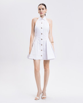 Balmain Біла сукня з відкритою спиною FF1R5128CB09