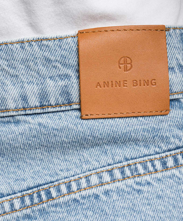 Anine Bing Blue jeans with logo patch A061149468 buy with