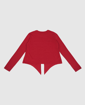 Dolce&Gabbana Дитячий черовний лонгслів з принтом логотипа L5JTNPG7NOE812+