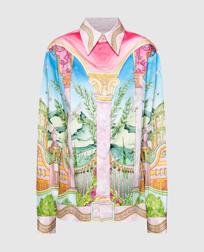 Casablanca Le Jardin Ideal-print shirt - Pink