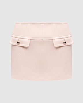 Tom Ford Бежевая юбка мини из шерсти GC5774FAX567