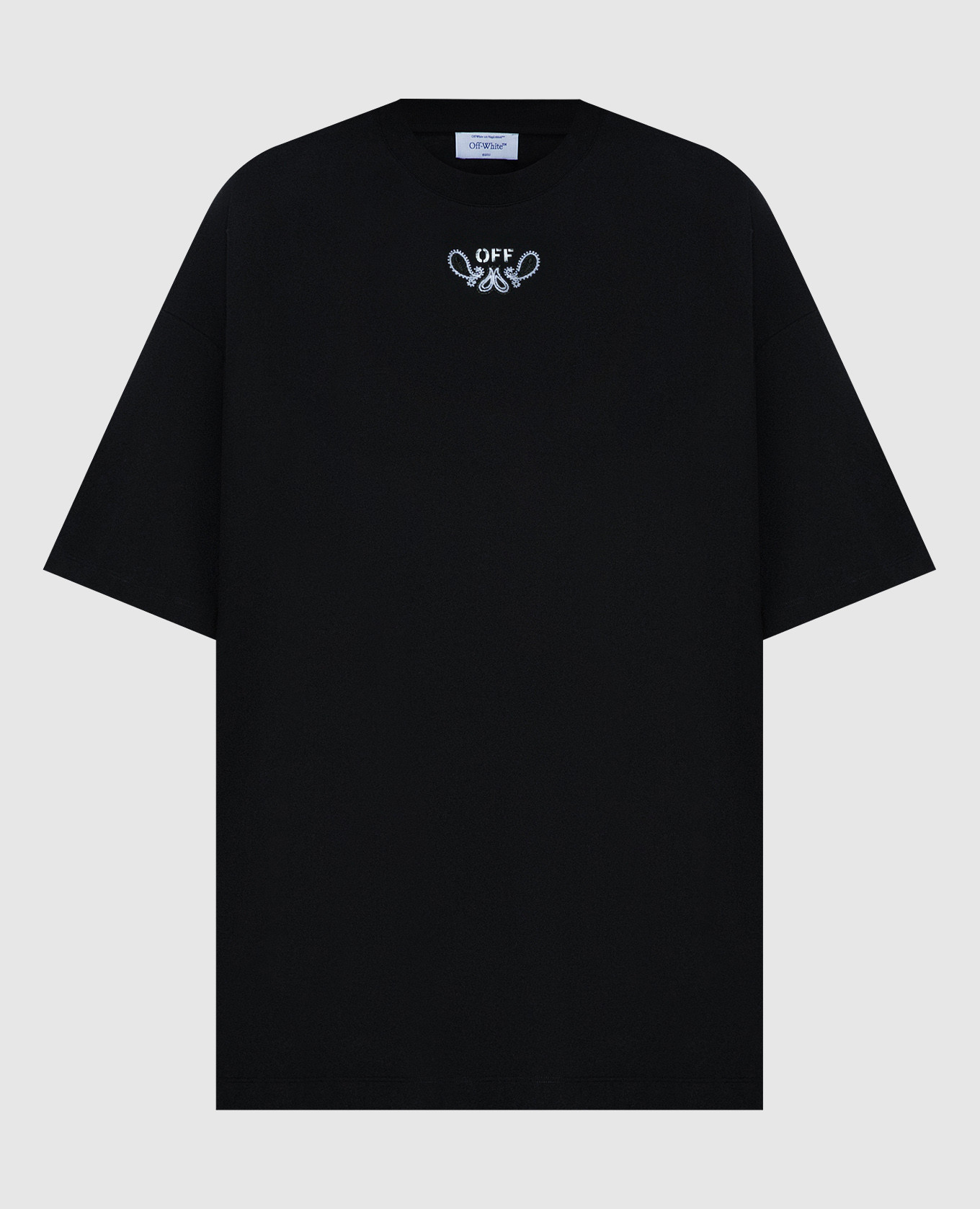 Black t-shirt with Bandana Arrow embroidery
