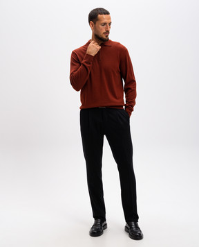 Cashmere&Whiskey Помаранчеве поло з вовни мериноса 94394Z