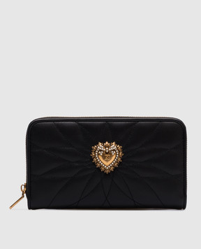 Dolce&Gabbana Черный кожаный кошелек Devotion BI0473AV967