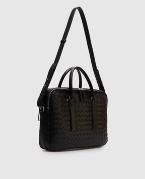 Bottega Veneta Чорний шкіряний портфель Getaway 766361V2HL1