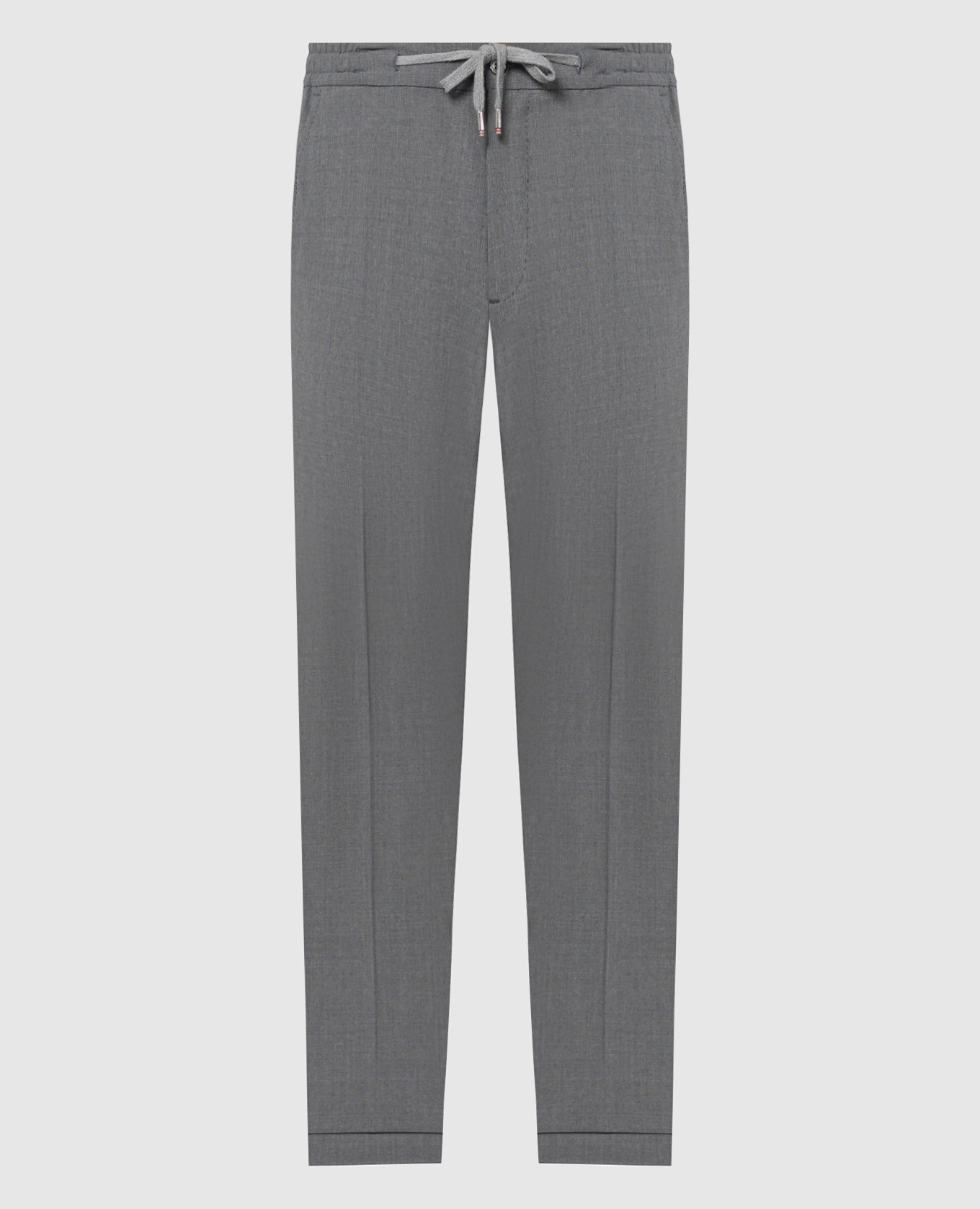 CARACCIOLO gray wool trousers